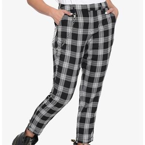 XS Womens Checkered Trouser Pants